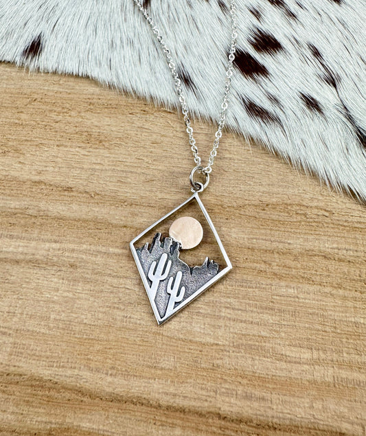 Desert Prism Pendant Necklace